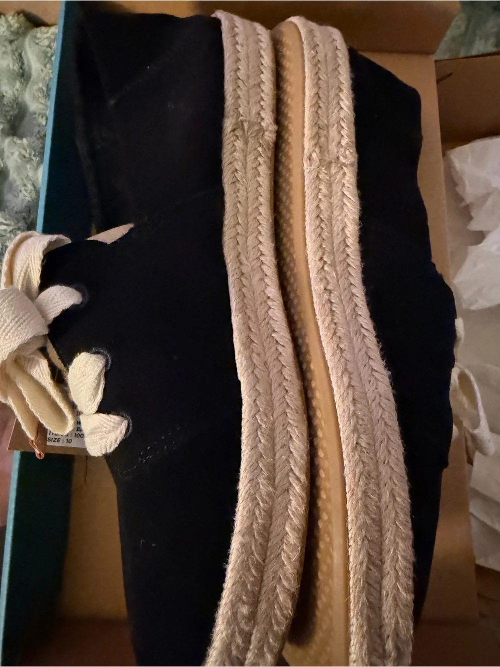 Toms black espadrille